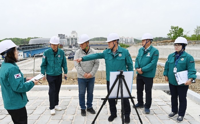 창녕군, 군청 주차장 설치사업 현장점...