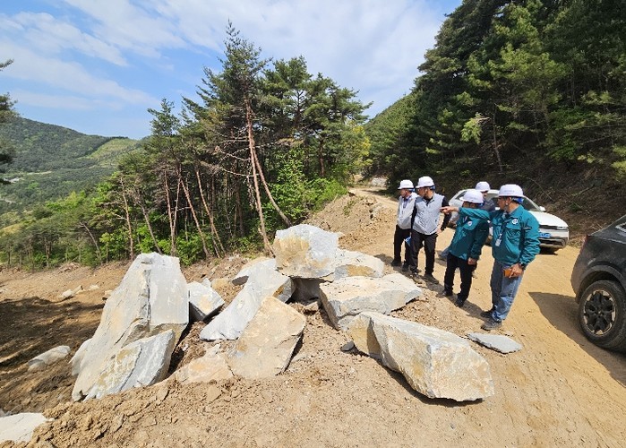 산청군, 산사태 재해복구사업 현장 점...