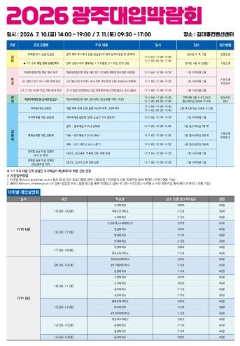 광주광역시교육청, ‘2026 광주대입...