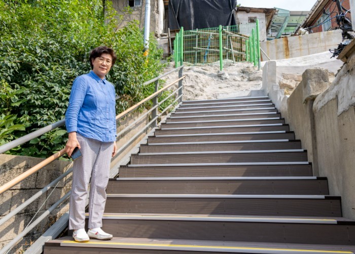 강북구의회 최미경 의원, 수유동 석축...