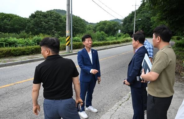 완주군의회 유이수 의원, 소양면 군도...