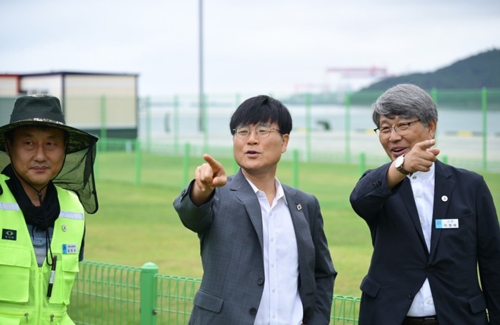 변광용 거제시장, 고현항임시파크골프장...