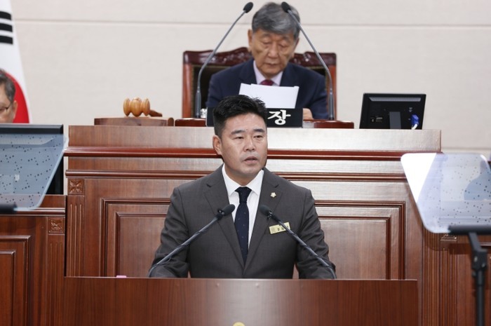 상주시의회 조동규 의원, 5분 자유발...