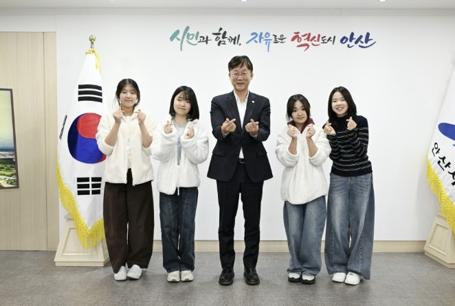 이민근 안산시장, 해솔초 학생들과 소...